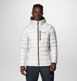 Columbia Arctic Crest™ Down Hooded Men Jackets White | NLPZES-259