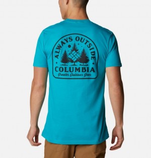 Columbia Backpacking Men T-Shirts | RDNTMY-630