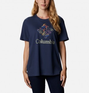 Columbia Bluebird Day Women T-Shirts | NDEAXO-075