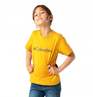 Columbia CSC Basic Logo Kids' Shirts | IJVHOD-620