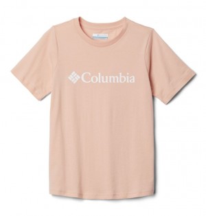 Columbia CSC Basic Logo Kids' Shirts | QJYZDL-324