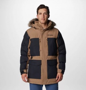 Columbia Marquam Peak Fusion™ II Hooded Men Jackets Brown | CHDBPU-268