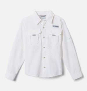 Columbia PFG Bonehead Kids' Shirts | LSONFM-136