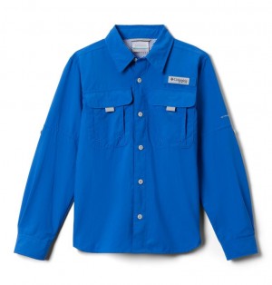 Columbia PFG Bonehead Kids' Shirts | MQRYBT-912