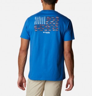 Columbia PFG Men T-Shirts | FDYOGP-091