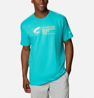 Columbia PFG Men T-Shirts | LEDKCY-742