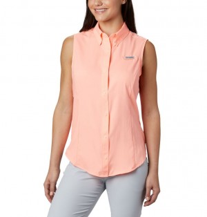 Columbia PFG Tamiami Women Shirts | KMEXJD-042