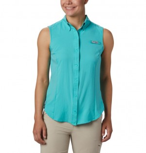 Columbia PFG Tamiami Women Shirts | TDWOCU-920