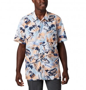 Columbia PFG Trollers Best Men Shirts | JFVLSQ-472