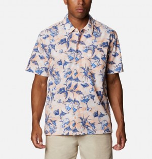 Columbia PFG Trollers Best Men Shirts | XESKIA-824