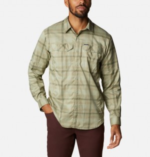 Columbia Silver Ridge Lite Plaid Men Shirts | GLYVNF-408