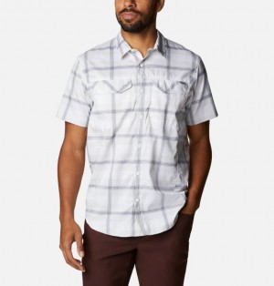 Columbia Silver Ridge Lite Plaid Men Shirts | RYFWDQ-948