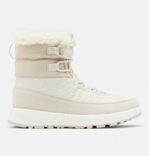 Columbia Slopeside™ Peak Luxe Women Boots White | AVSFTR-528