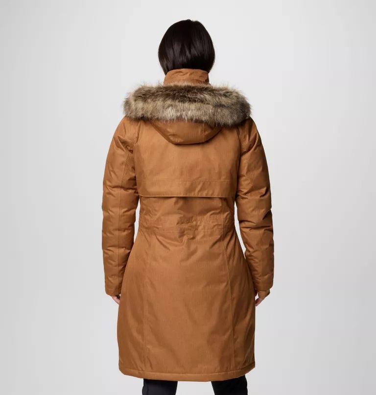 Columbia Apres Arson™ II Winter Long Women Down Jackets Brown | IBTJOE-015