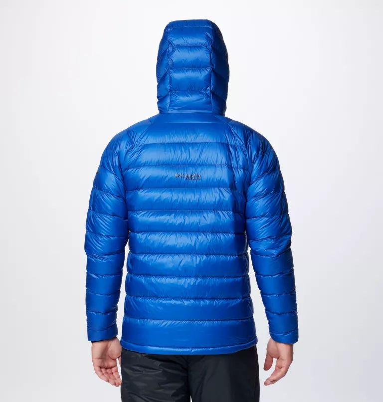 Columbia Arctic Crest™ Down Hooded Men Jackets Blue | RWJUVO-289