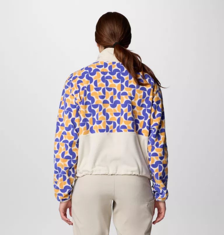 Columbia Backbowl™ II Printed Full Zip Fleece Women Jackets White / Blue | SVFBHM-637