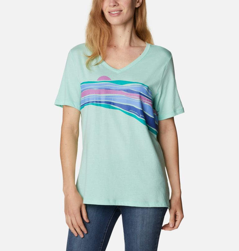 Columbia Bluebird Day Women T-Shirts | NTKAPU-847