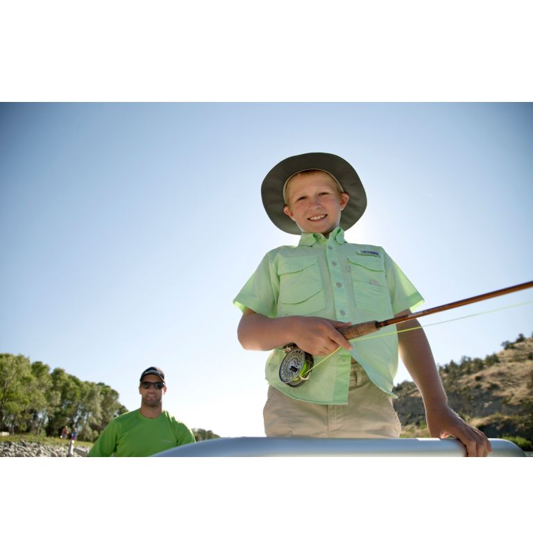 Columbia PFG Bonehead Kids' Shirts | KCYQBU-176