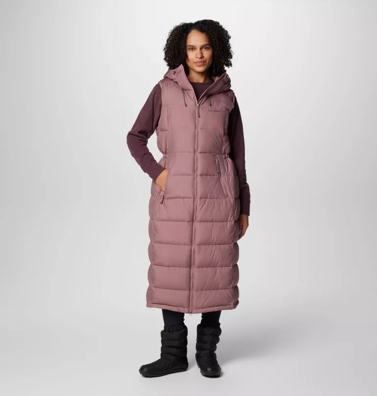 Columbia Pike Lake™ Long Women Vest Pink | LCXGYN-564