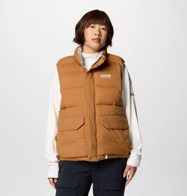 Columbia Reversible Men Vest Brown | AWIXZF-860