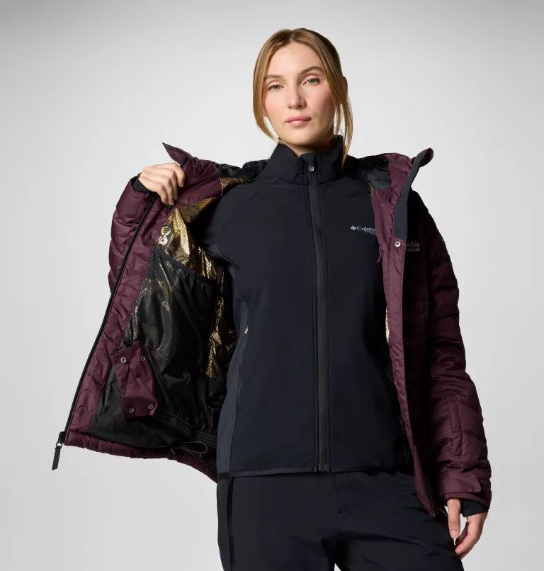 Columbia Roaring Fork™ II Women Down Jackets Burgundy | BNHCEW-385