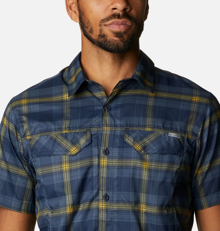 Columbia Silver Ridge Lite Plaid Men Shirts | HKUEGX-156