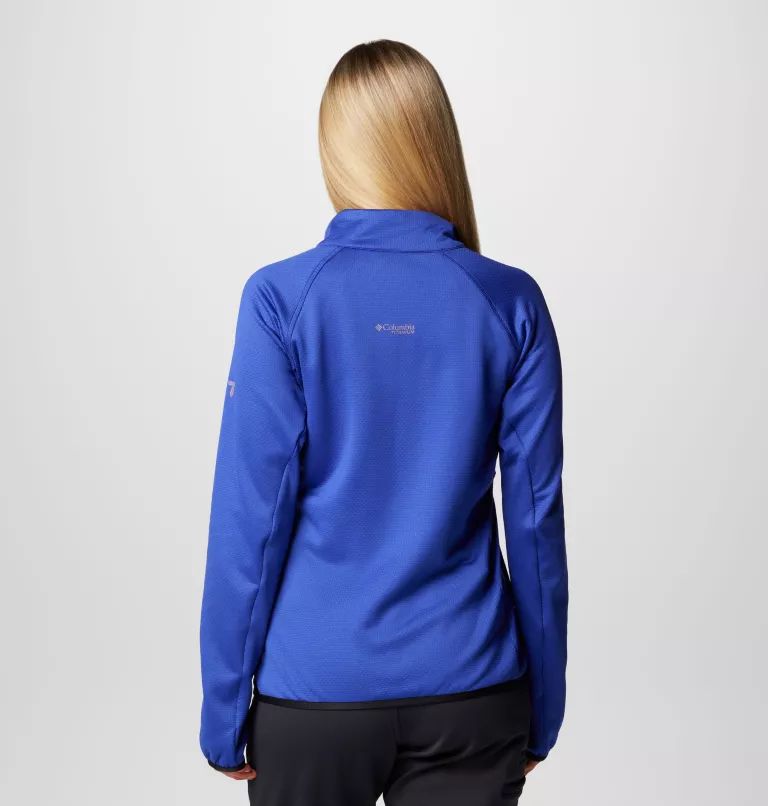 Columbia Triple Canyon™ Grid Fleece Full Zip Women Jackets Blue | JCDQBW-723