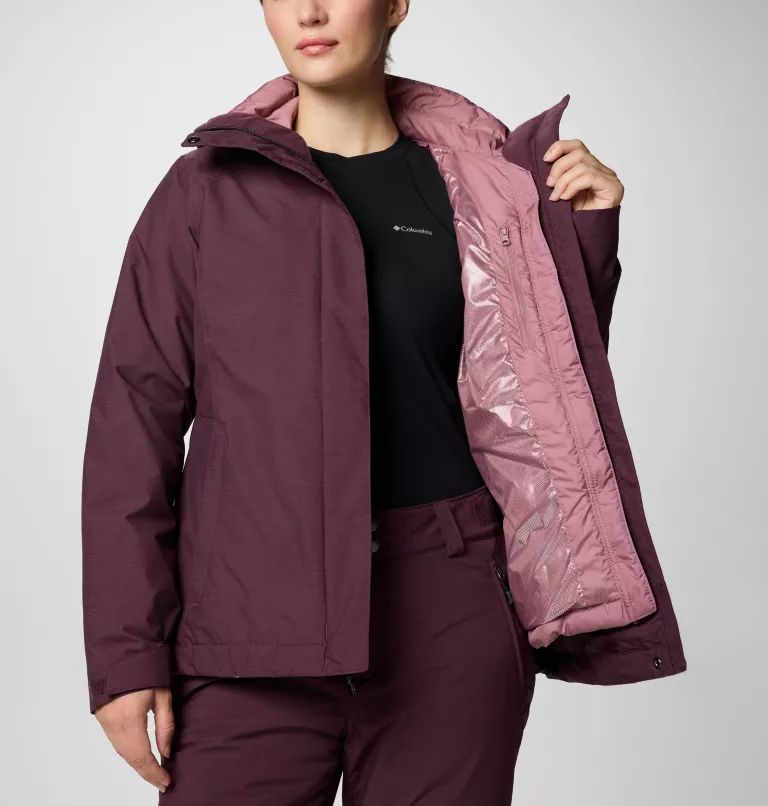 Columbia Whirlibird™ V Interchang Women Down Jackets Burgundy | ACOFNH-794